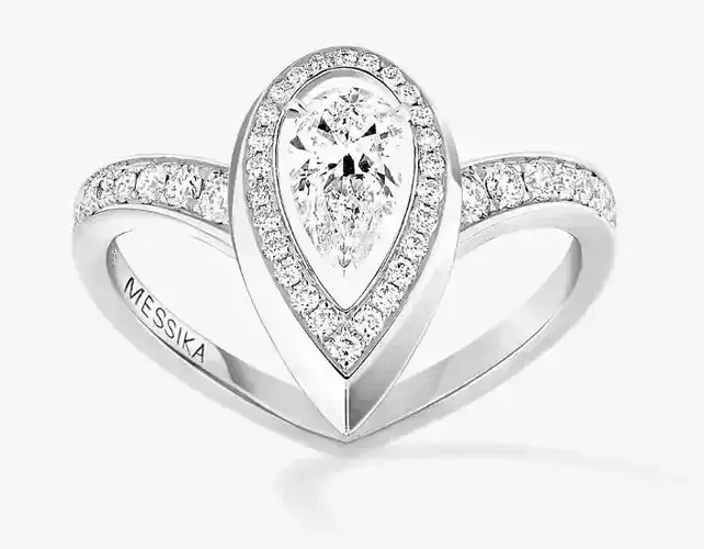 Messika Fiery collection earring and ring 3D print model