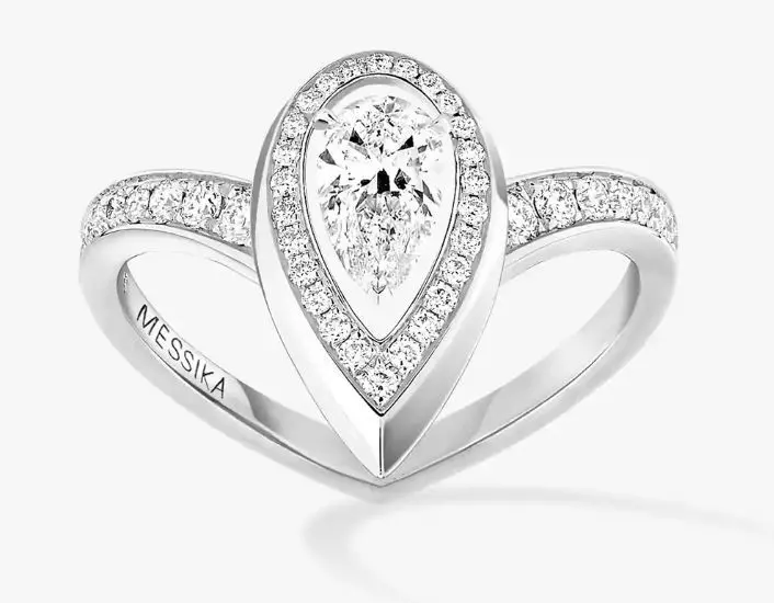 Messika Fiery collection earring and ring 3D print model_15