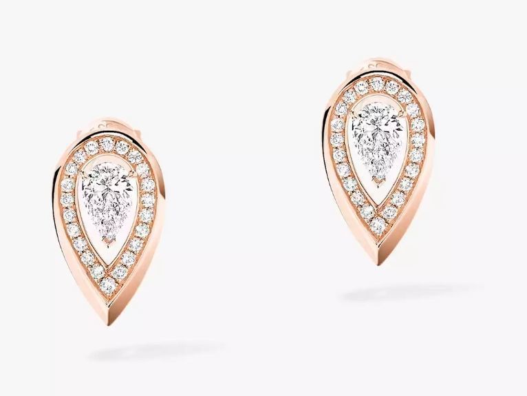 Messika Fiery collection earring and ring 3D print model_16