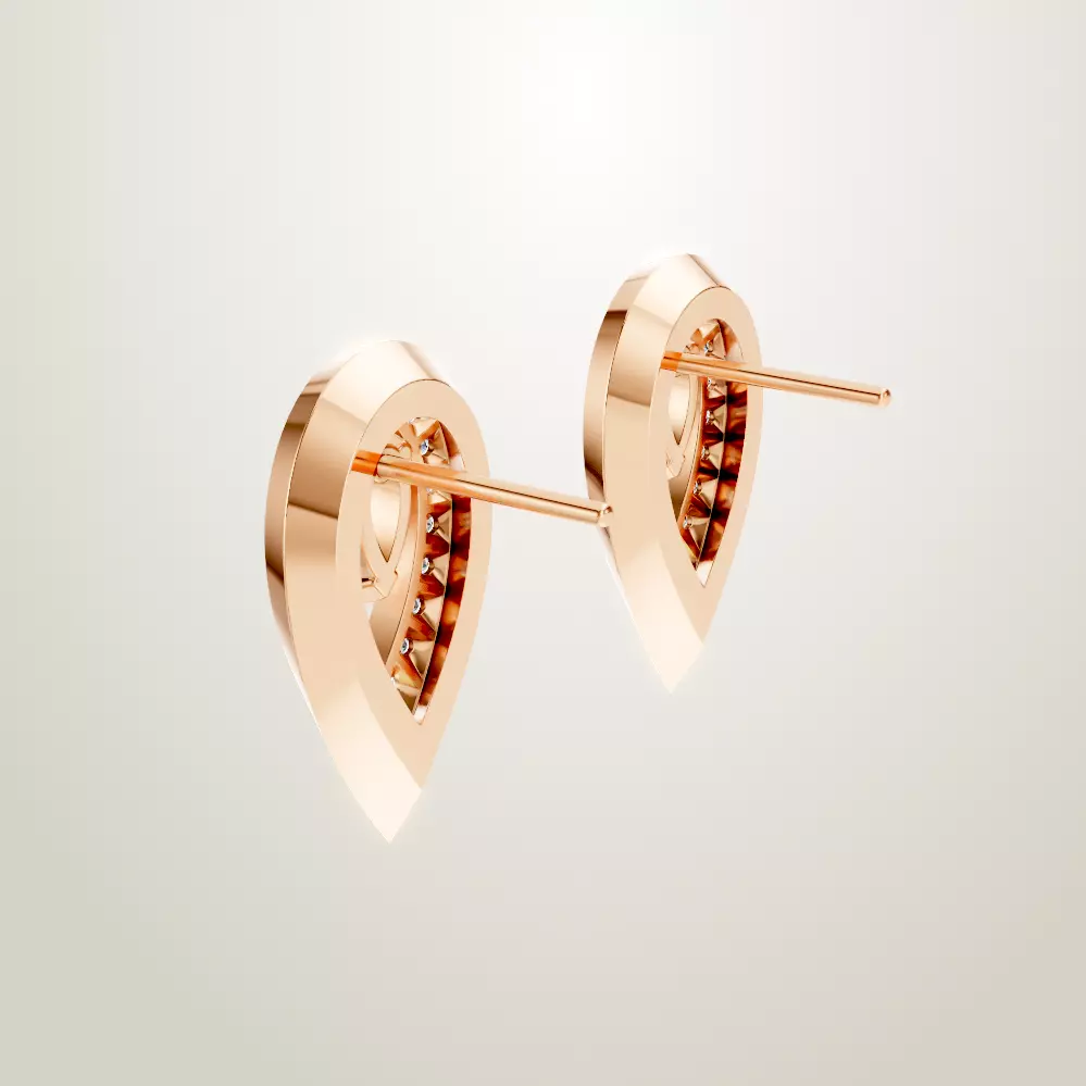 Messika Fiery collection earring and ring 3D print model_9