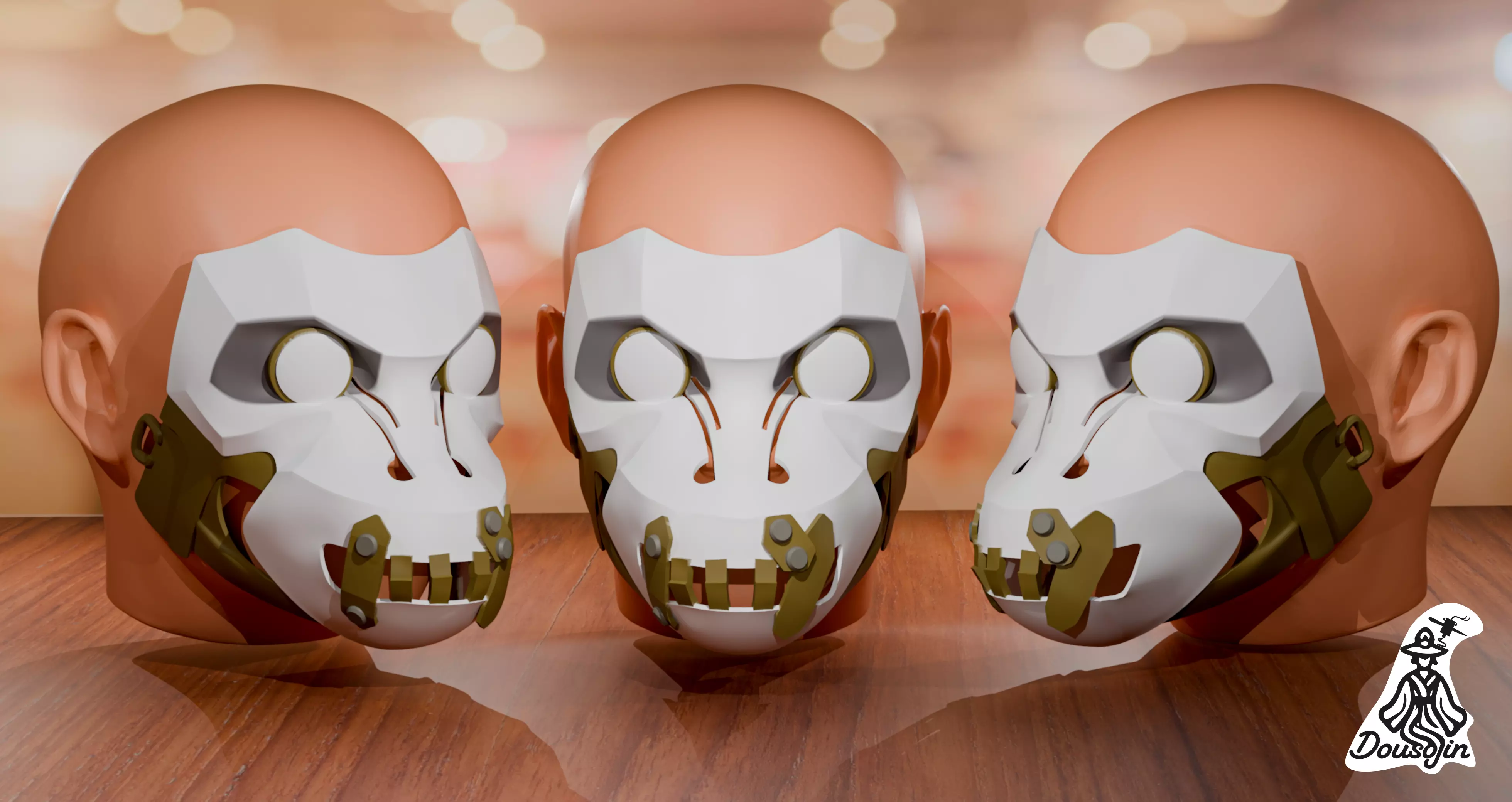 Arcane Cosplay mask Guardian Primal Firelight 3D print model_0