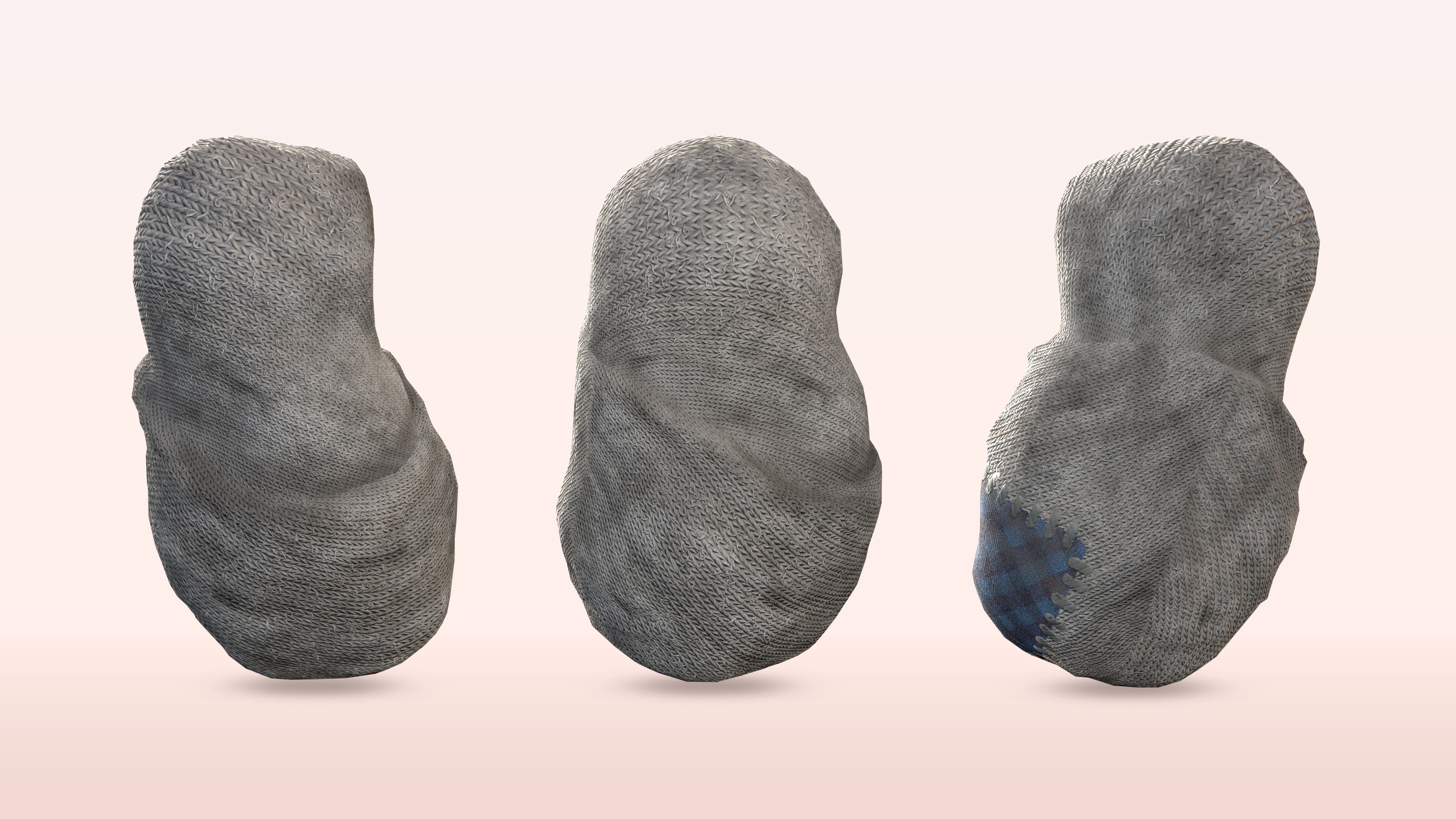 Cartoon Wrapped Baby - 3D Model Poor and Normal Skins Low-poly 3D model_12