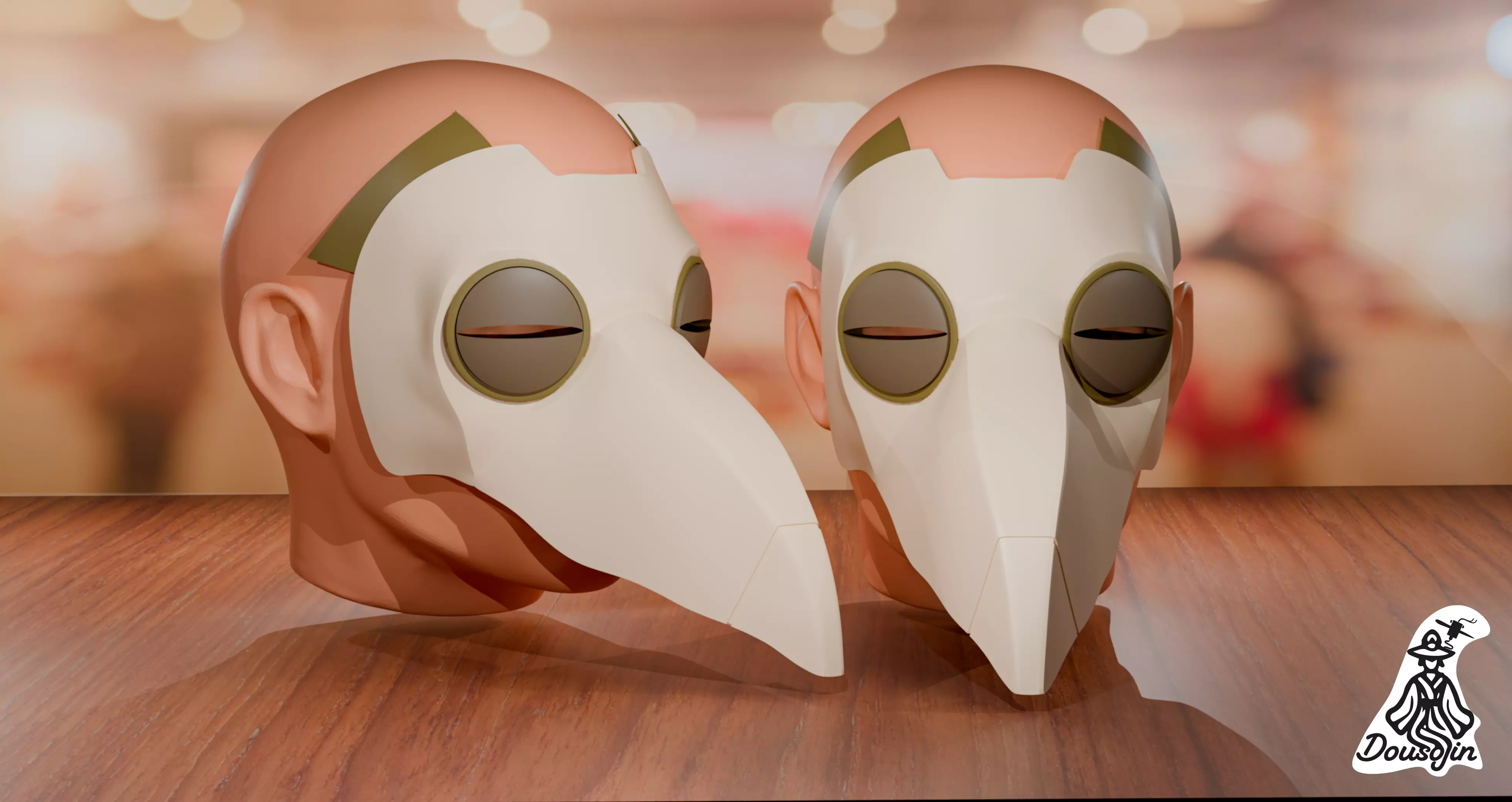 Arcane Cosplay mask NightfeatherFirelight Free 3D print model