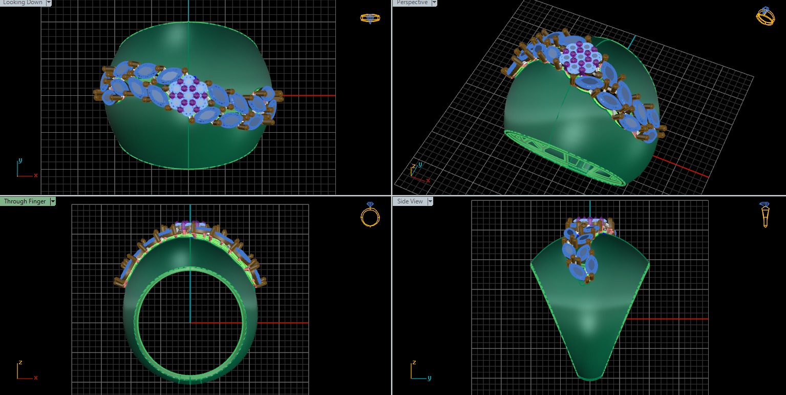 jewelry ring 222 3D print model_1