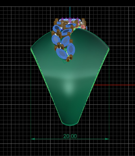 jewelry ring 222 3D print model_4