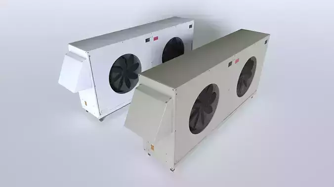 Rooftop AC hvac unit 4 Low-poly 3D model