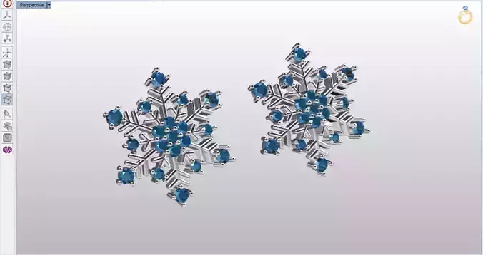 snow jewelry earrings 