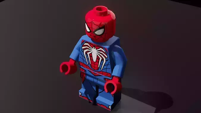 Spiderman Toy Character - Fully Textured 3D Printable Model 3D print model