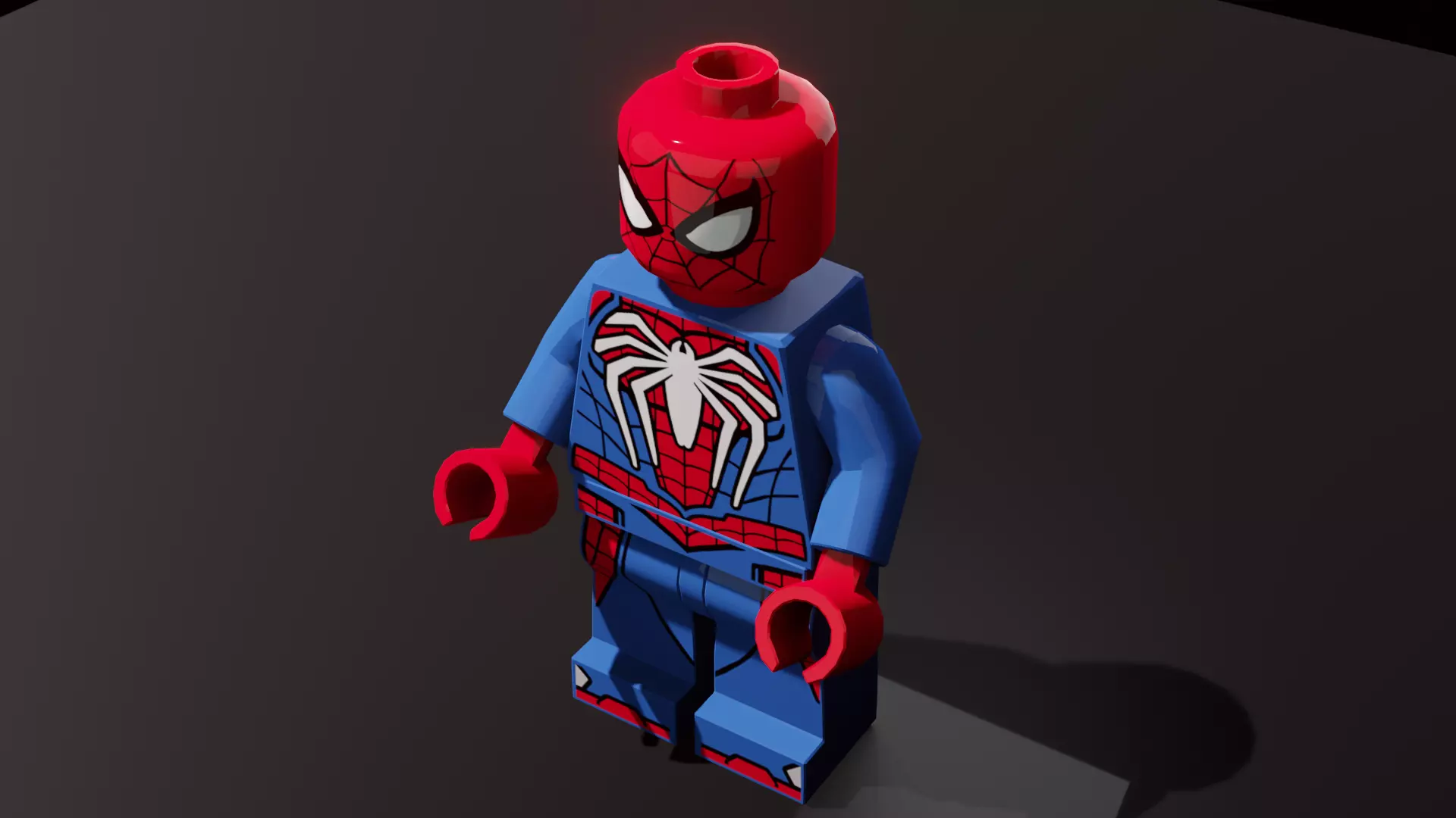 Spiderman Toy Character - Fully Textured 3D Printable Model 3D print model_0