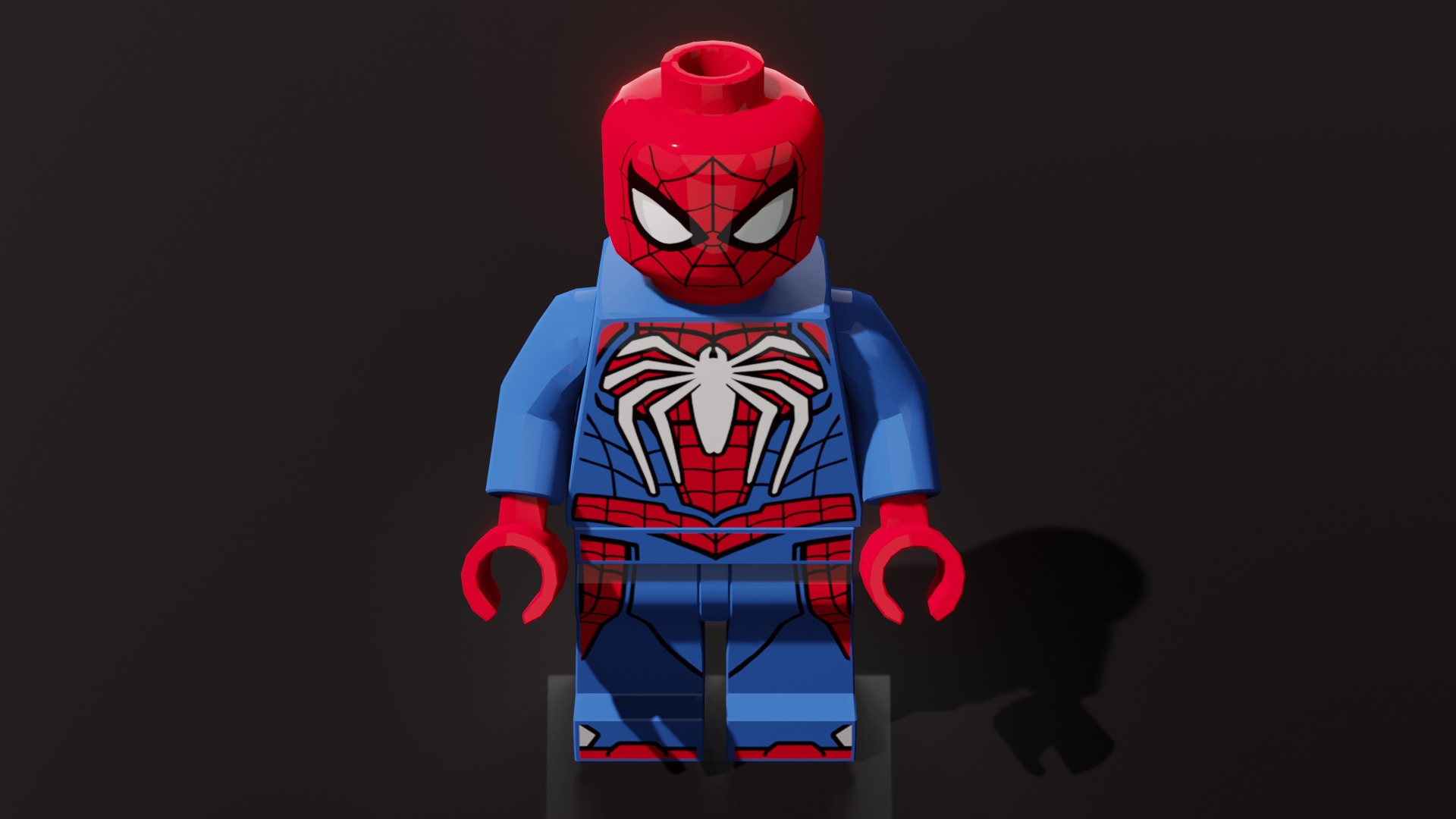 Spiderman Toy Character - Fully Textured 3D Printable Model 3D print model_1