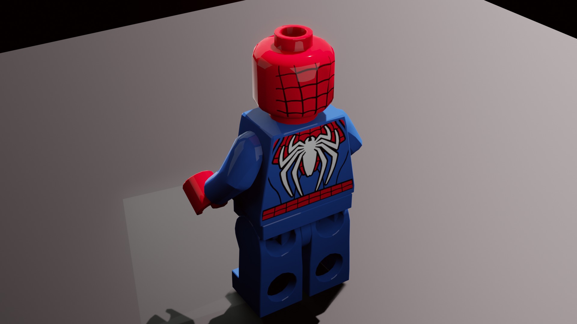 Spiderman Toy Character - Fully Textured 3D Printable Model 3D print model_3