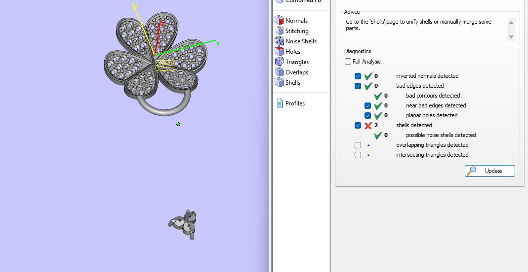 Frivole clip pendant very large model van cleef arpels 3D print model_9