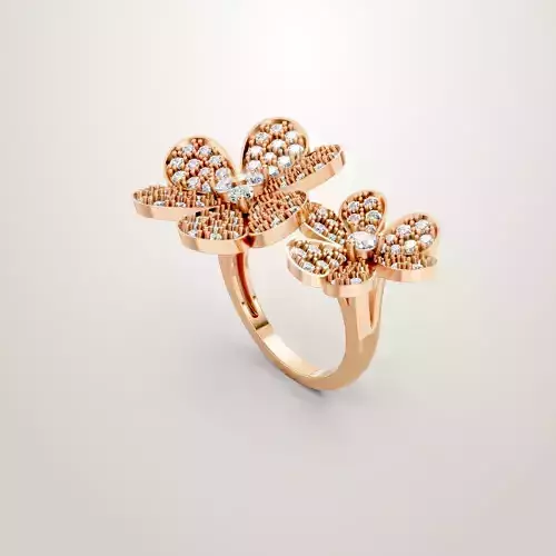 Frivole Between the Finger ring  van cleef arpels vancleef 3D print model