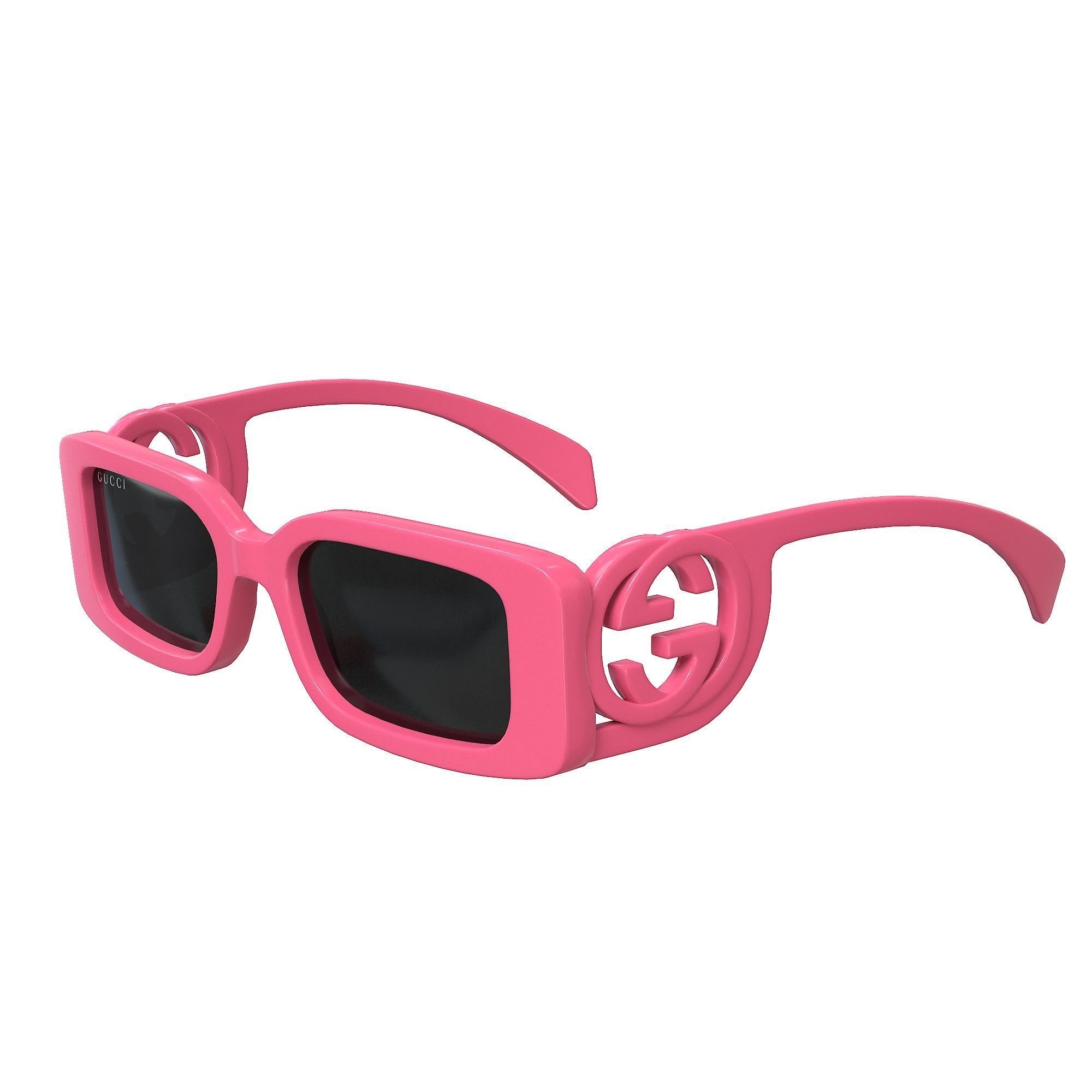 Gucci Chaise Longue Sunglasses Low-poly 3D model_3