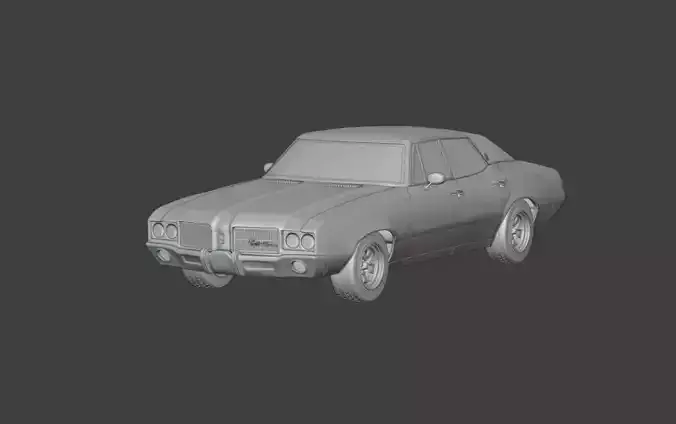 1971 Oldsmobile Cutlass Supreme sedan  3D print model