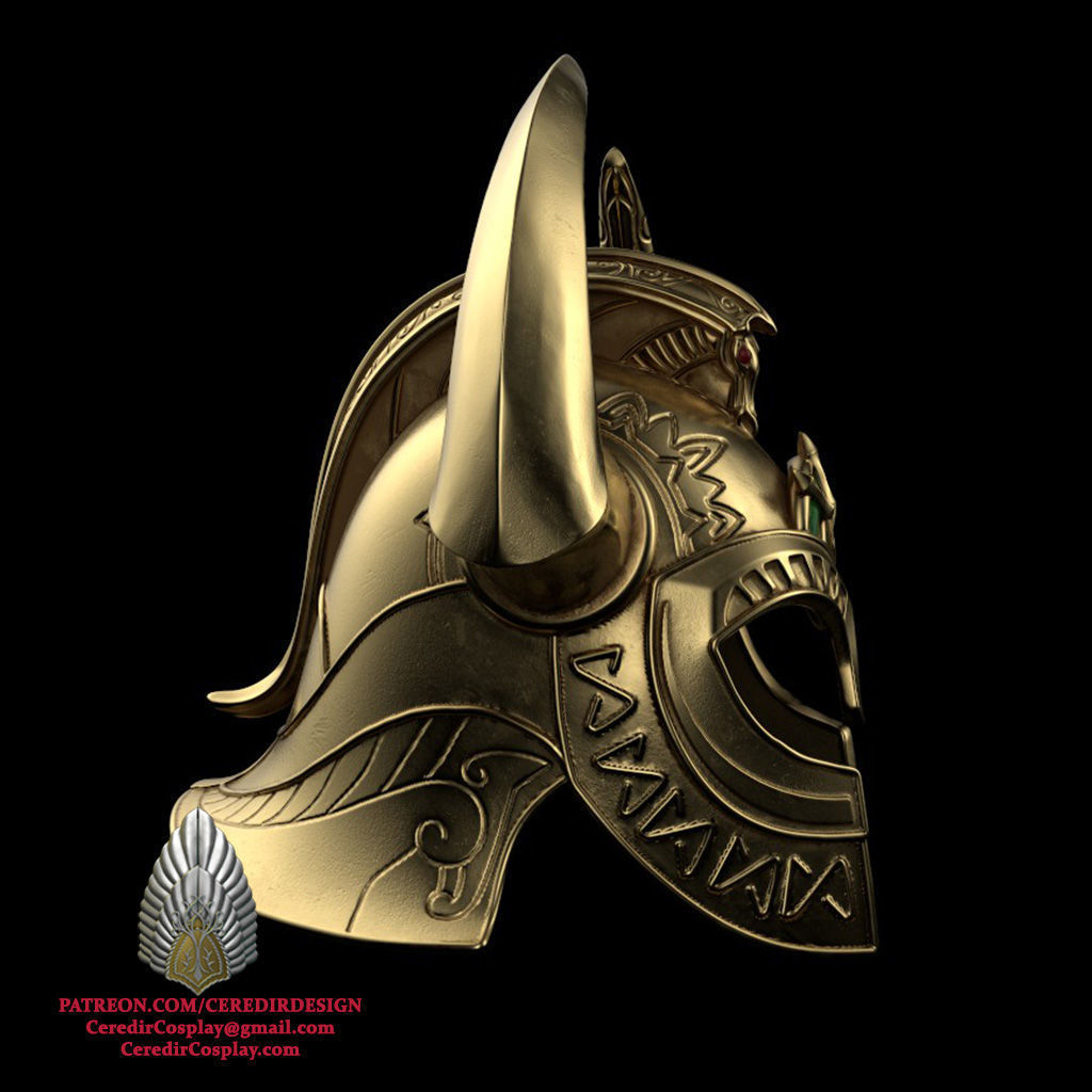 Helm Hammerhand Helmet lord of the rings 3D DIGITAL DOWNLOAD 3D print model_3