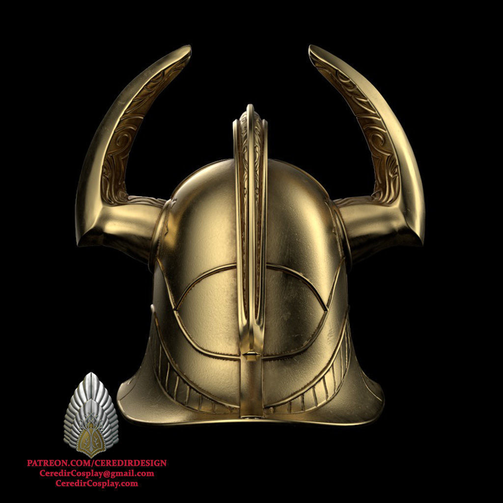 Helm Hammerhand Helmet lord of the rings 3D DIGITAL DOWNLOAD 3D print model_1