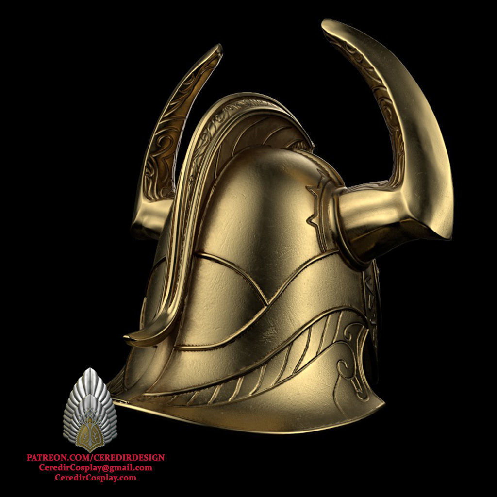 Helm Hammerhand Helmet lord of the rings 3D DIGITAL DOWNLOAD 3D print model_4