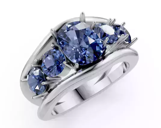 Nested Ring 3D Model for 3D Printing-8