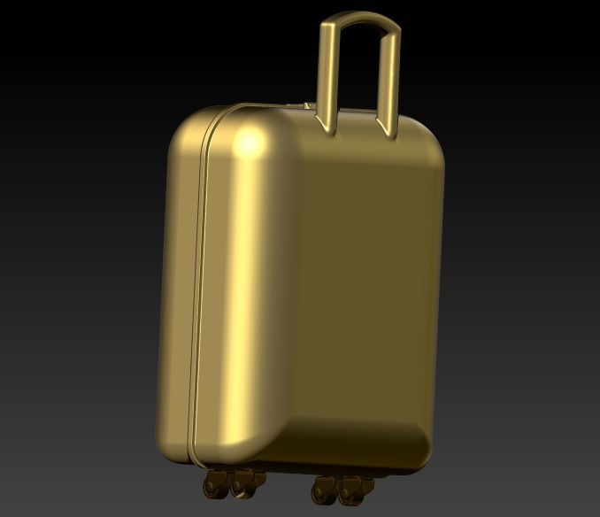 Dog Paw Suitcase luggage Pendant 3D print model_23