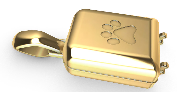 Dog Paw Suitcase luggage Pendant 3D print model_27
