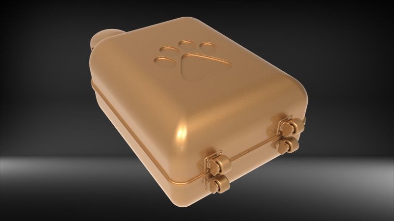 Dog Paw Suitcase luggage Pendant 3D print model_15