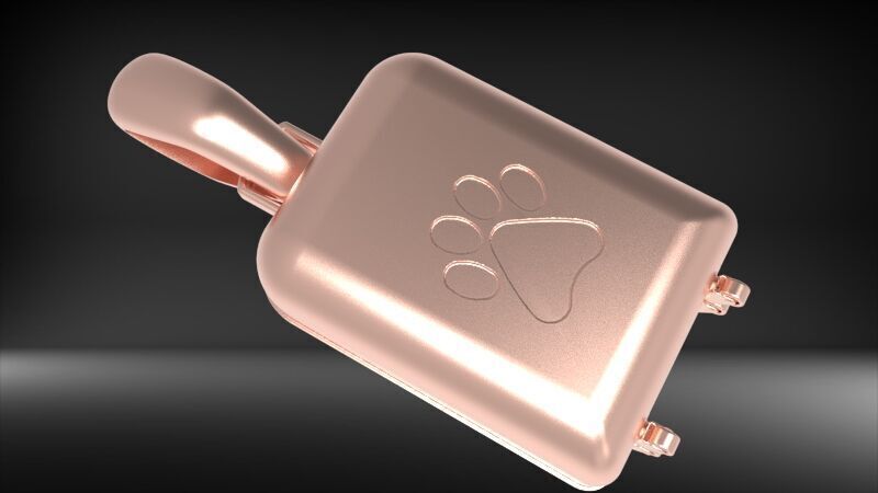 Dog Paw Suitcase luggage Pendant 3D print model_12