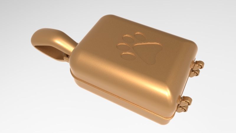 Dog Paw Suitcase luggage Pendant 3D print model_25