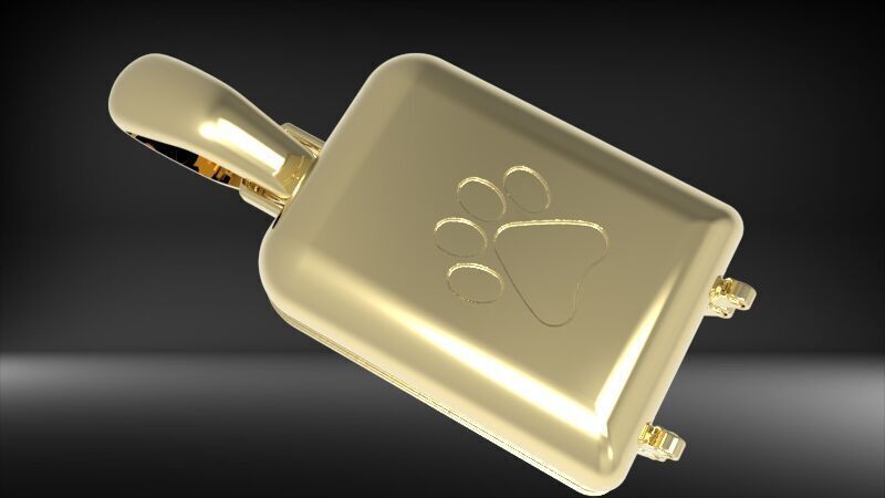 Dog Paw Suitcase luggage Pendant 3D print model_14
