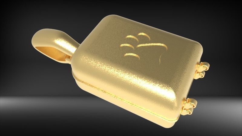 Dog Paw Suitcase luggage Pendant 3D print model_5