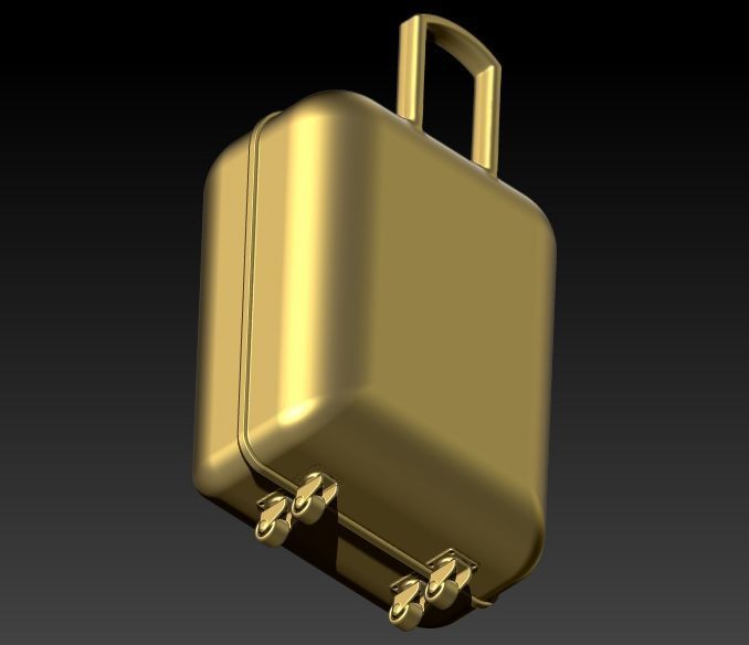 Dog Paw Suitcase luggage Pendant 3D print model_2