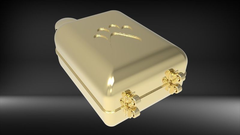 Dog Paw Suitcase luggage Pendant 3D print model_19