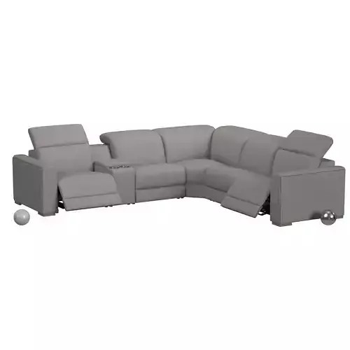 Flexsteel Aurora Sectional Reclined 3D model