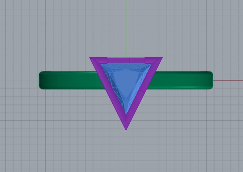 Geometric Triangle Cut Ring-Custom 3D Model for Jewelry Design-9 3D print model_7