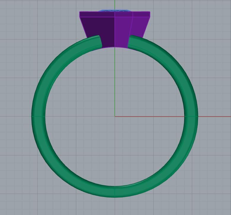 Geometric Triangle Cut Ring-Custom 3D Model for Jewelry Design-9 3D print model_9
