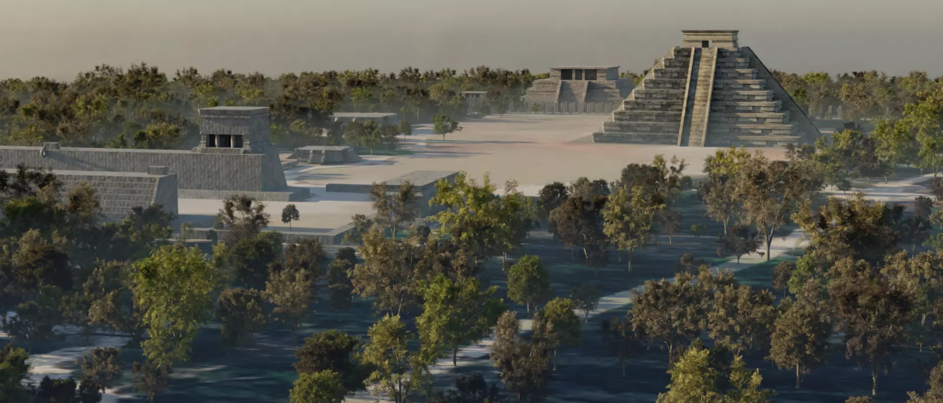 Chichen Itza Low-poly 3D model