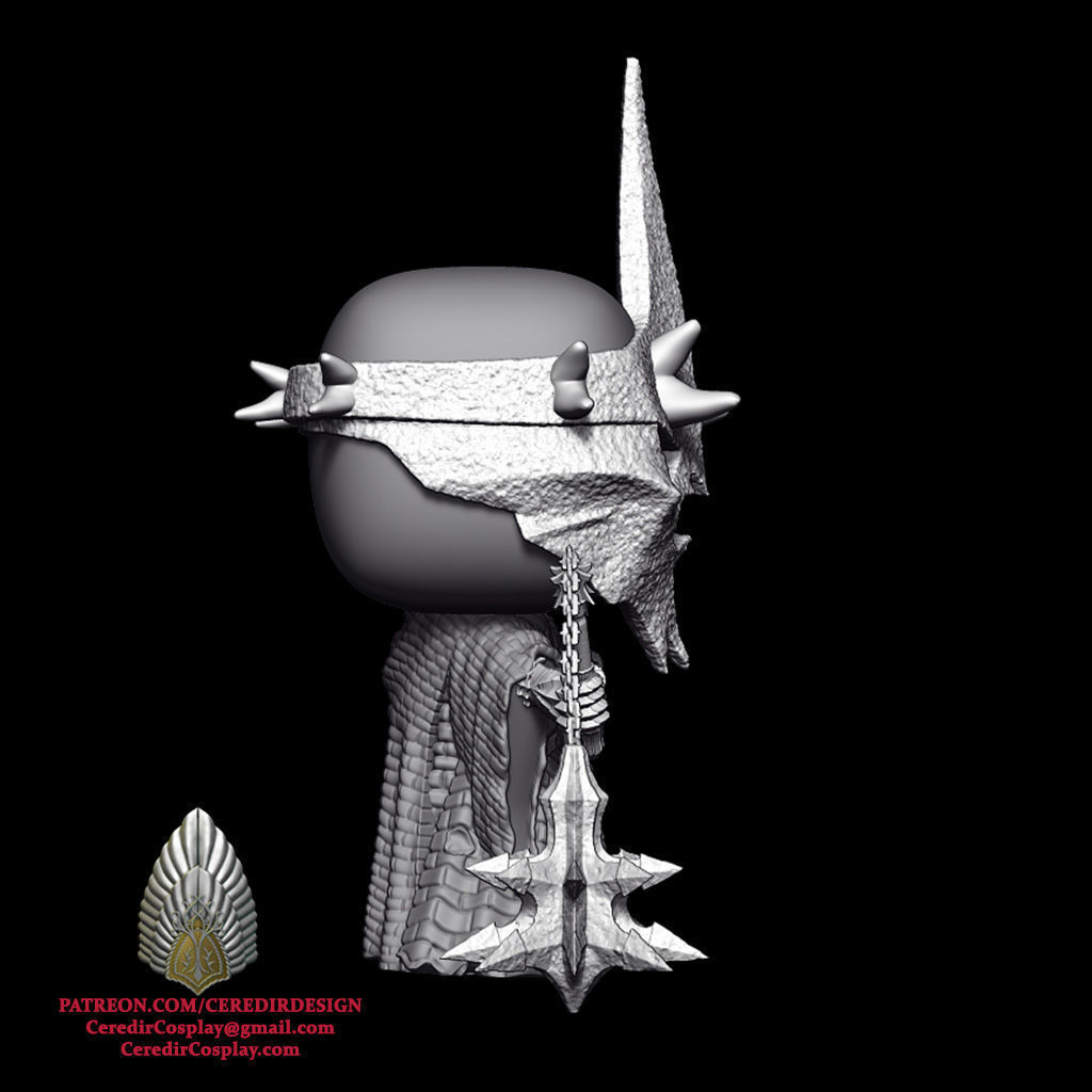 Witch King  Funko inspired lord of the rings 3D DIGITAL DL 3D print model_2