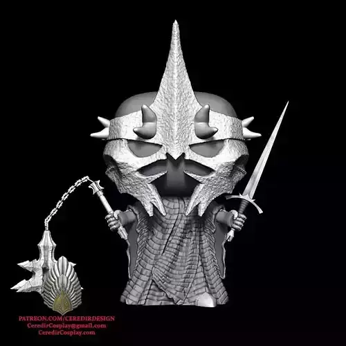 Witch King  Funko inspired lord of the rings 3D DIGITAL DL 3D print model
