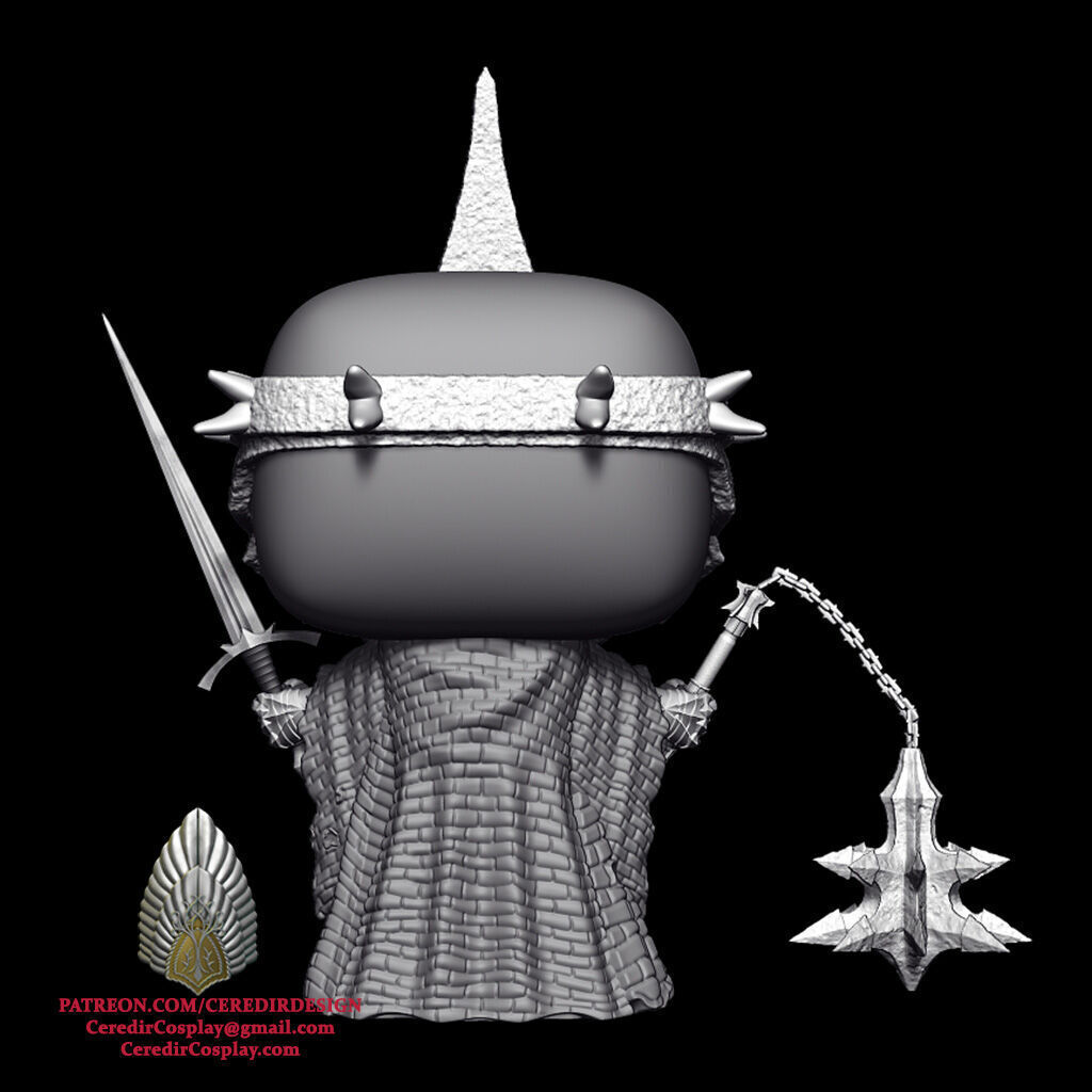 Witch King  Funko inspired lord of the rings 3D DIGITAL DL 3D print model_3