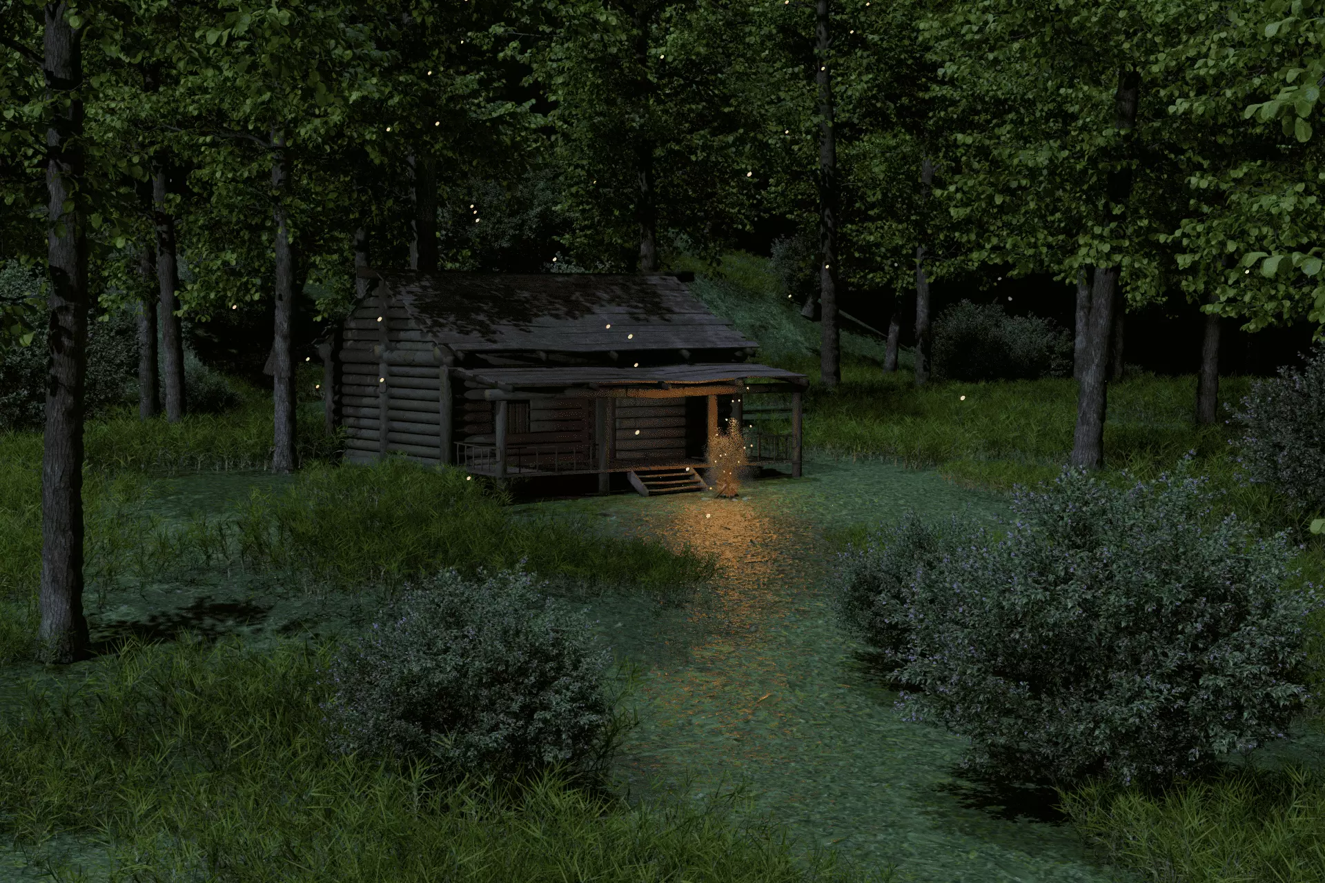 Hut Old Free low-poly 3D model