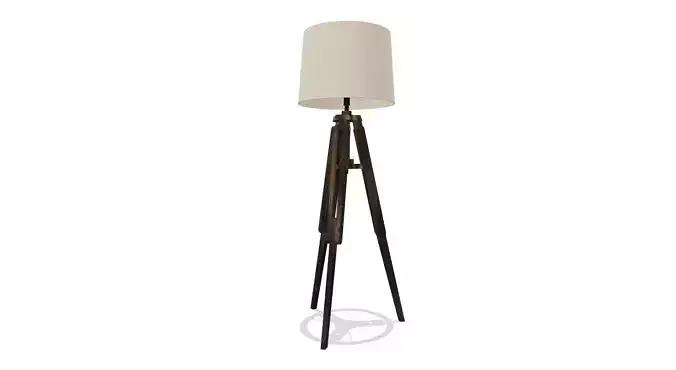 Rustic Tripod Floor Lamp - Light - LAMPARAS