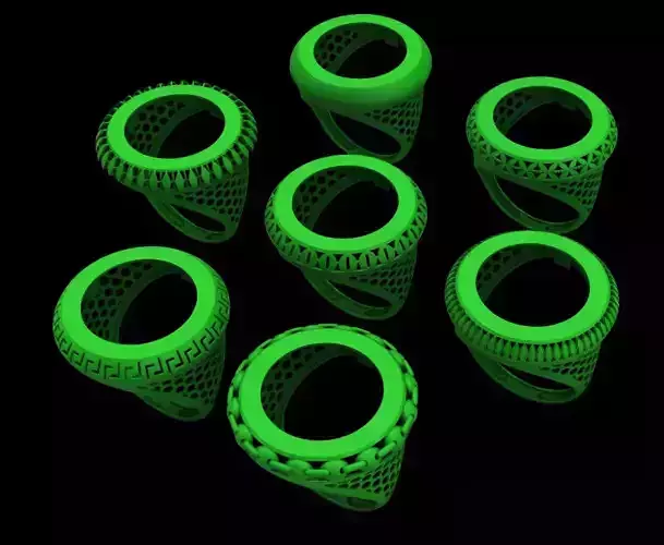 Coins Rings 3D print model