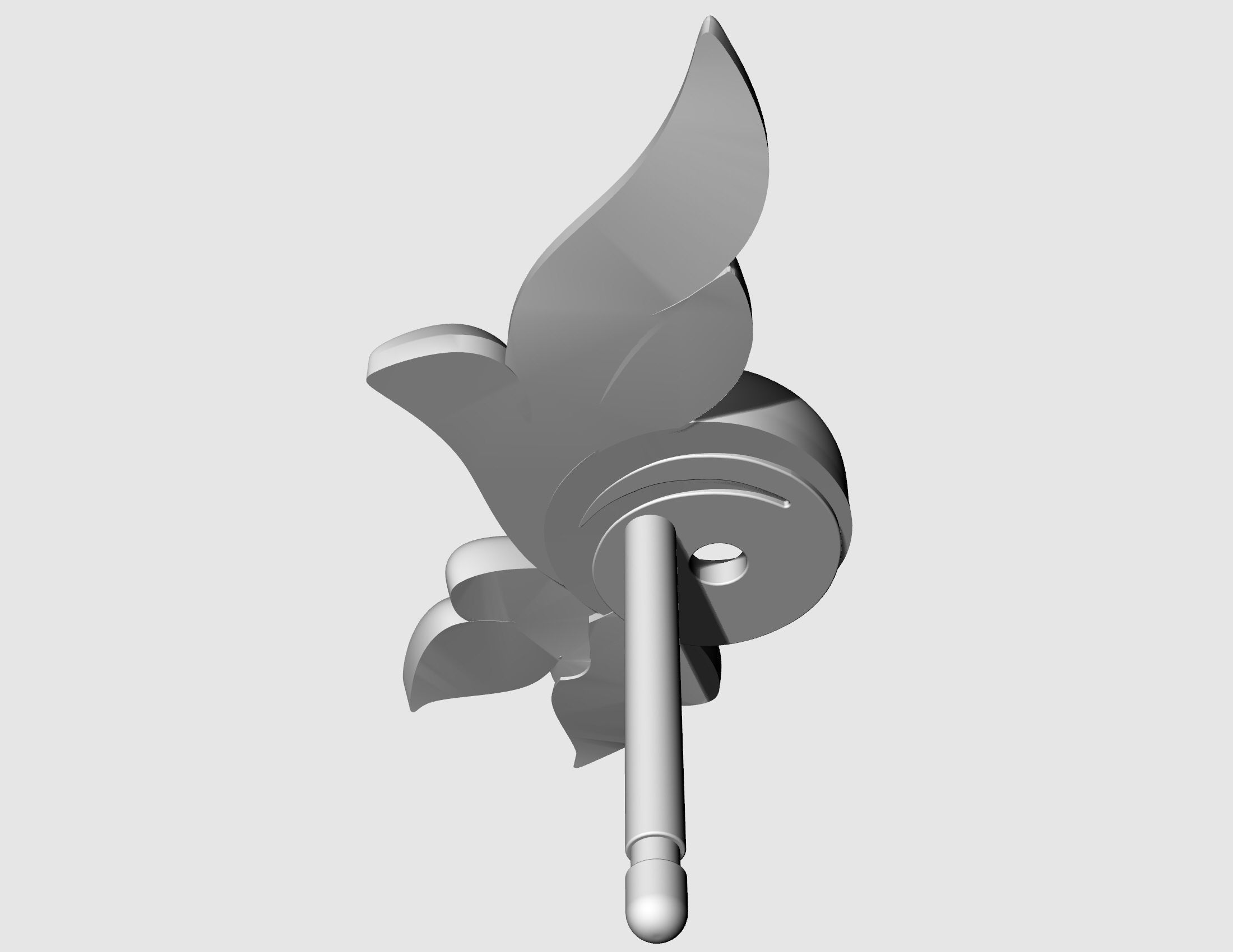 Gemstone earrings 3D print model_11