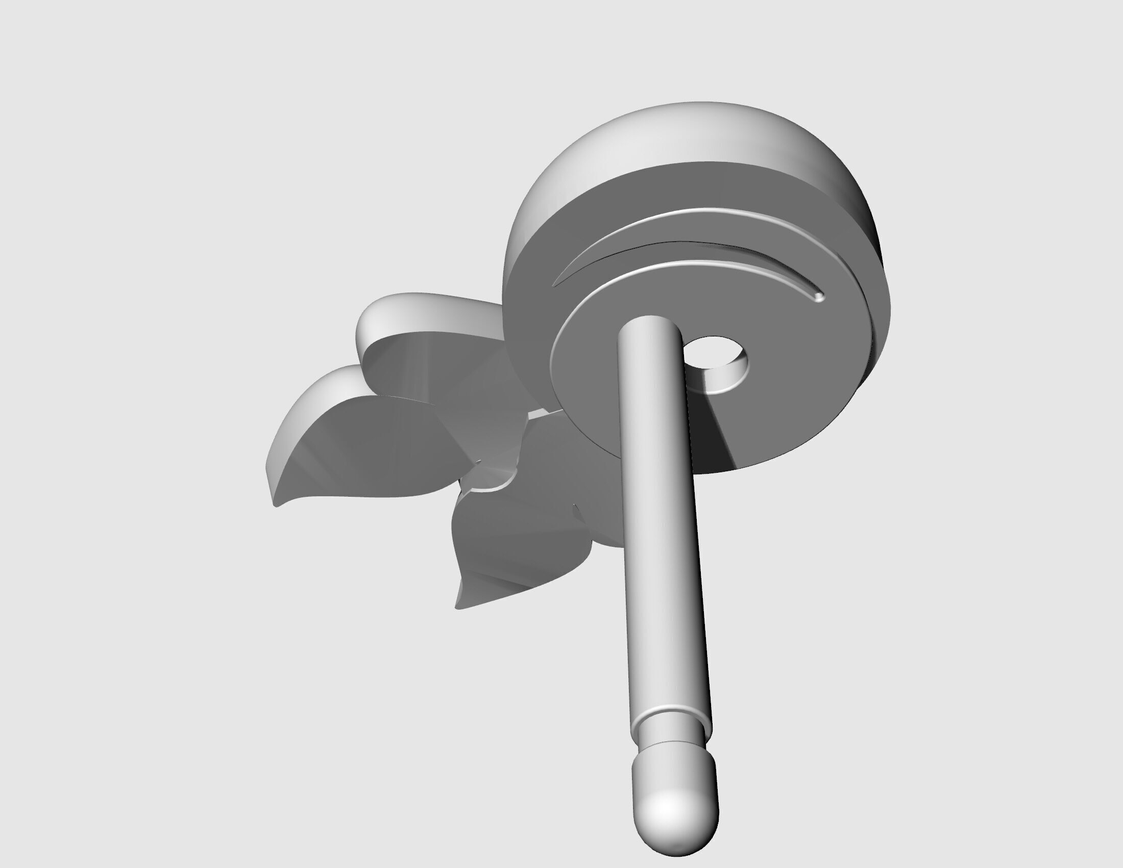 Gemstone earrings 3D print model_18