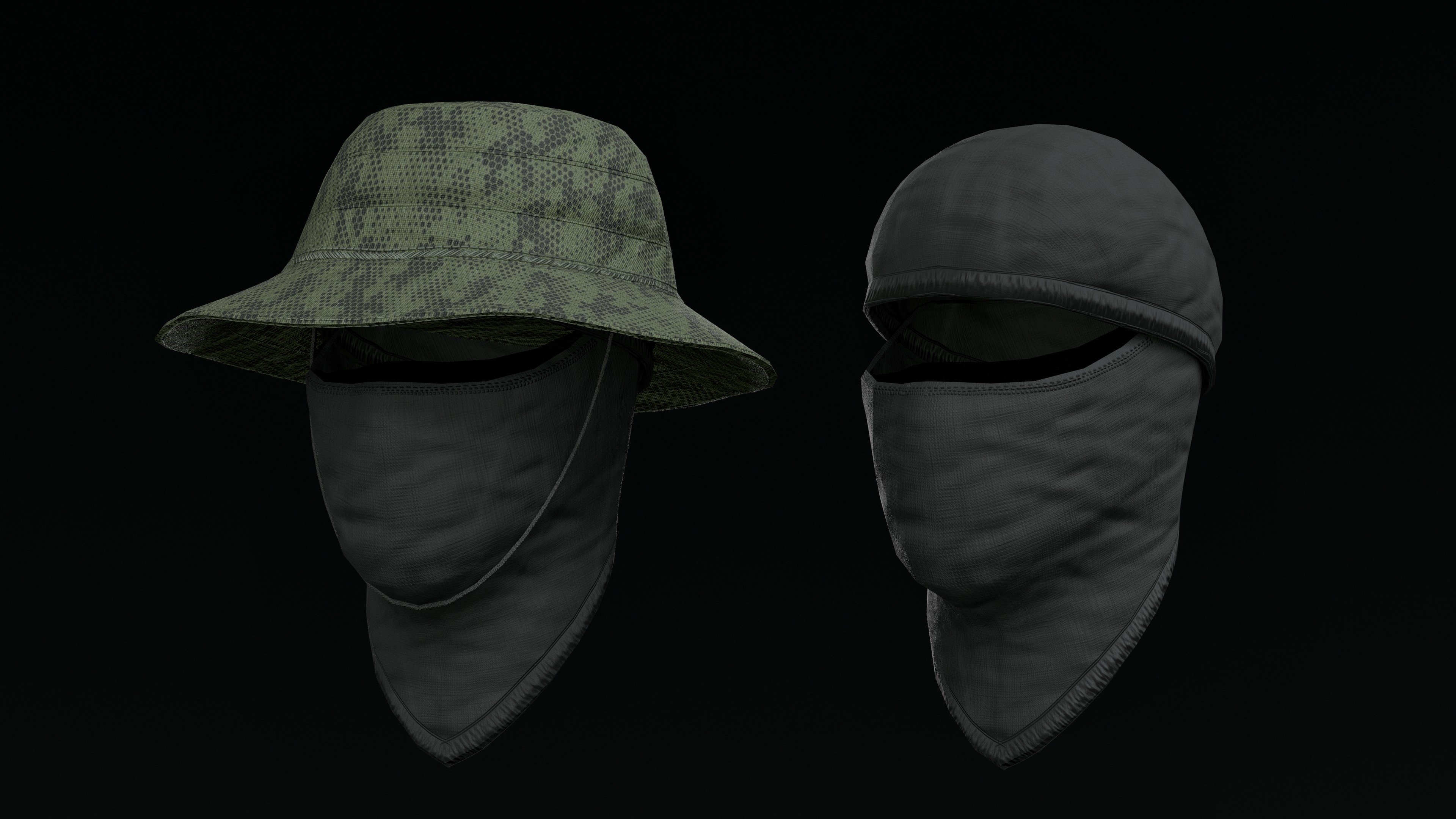 military soldier Low-poly 3D model_10