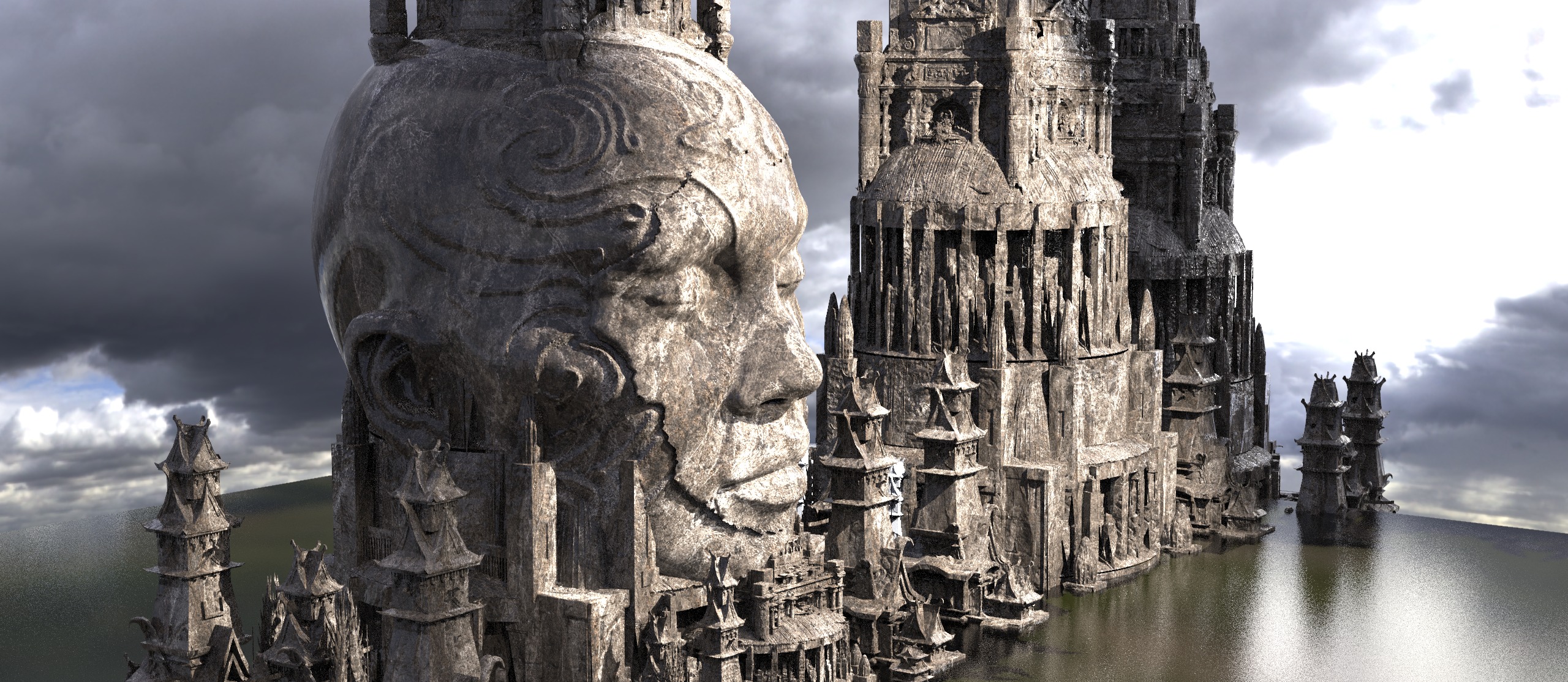 Olmec Ancient City extended 3D model_1