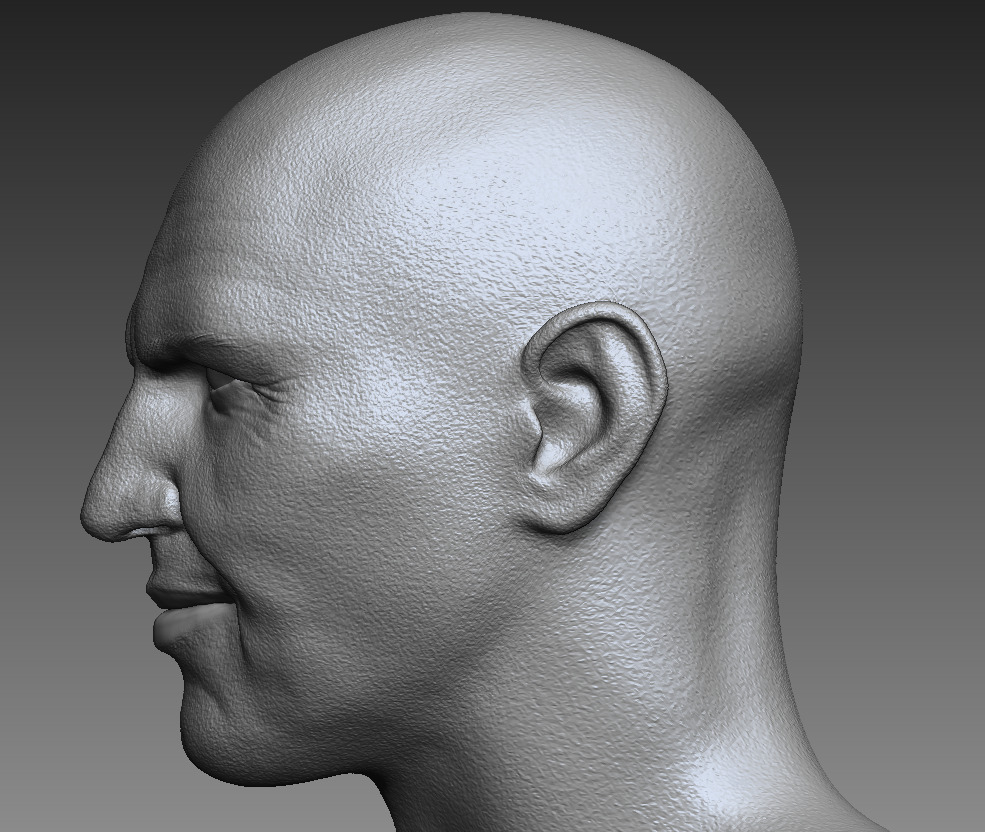 MUMMY Imhotep bust 3D print model_7