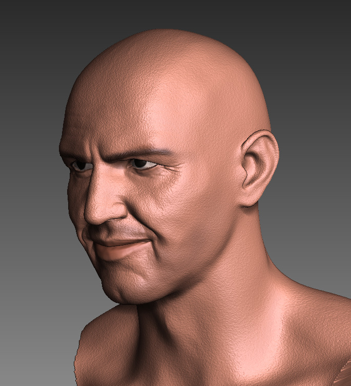 MUMMY Imhotep bust 3D print model_10