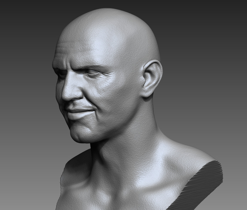 MUMMY Imhotep bust 3D print model_6