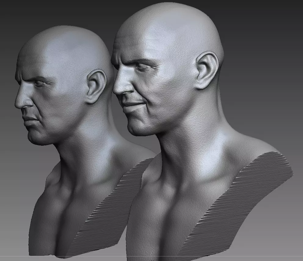 MUMMY Imhotep bust 3D print model_0